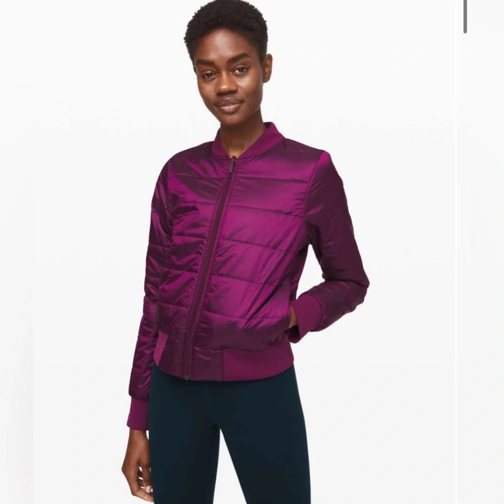 Lululemon Non-Stop Bomber Reversible Marvel 6 Small Colorful Bomber Jacket